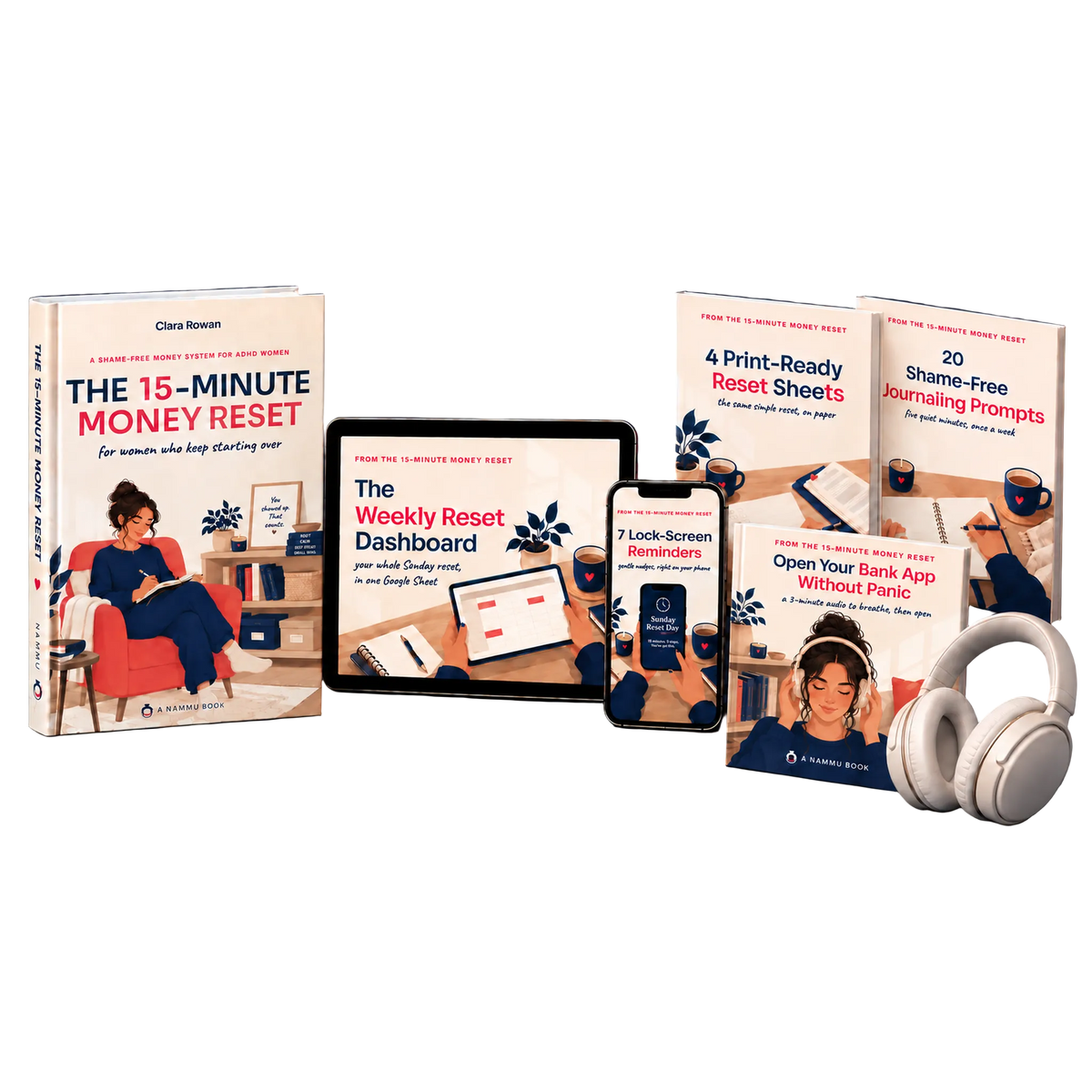 The 15-Minute Money Reset — A Shame-Free Weekly Money System for ADHD Women
